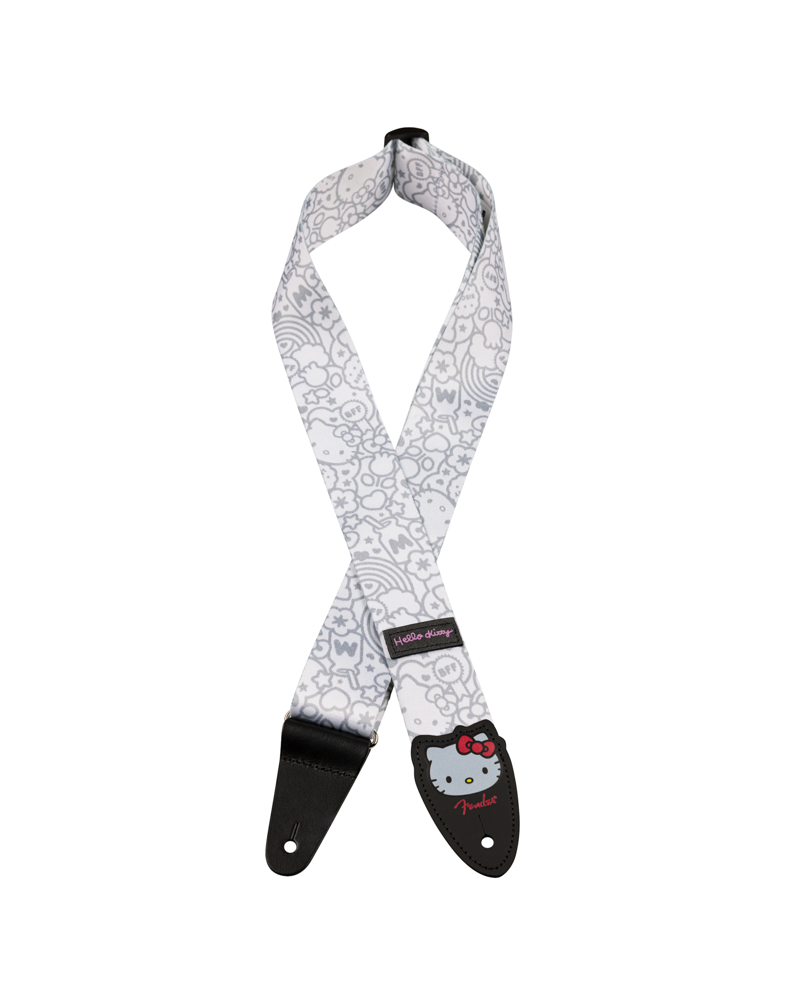 Fender Fender x Hello Kitty White Poly Strap, 2"