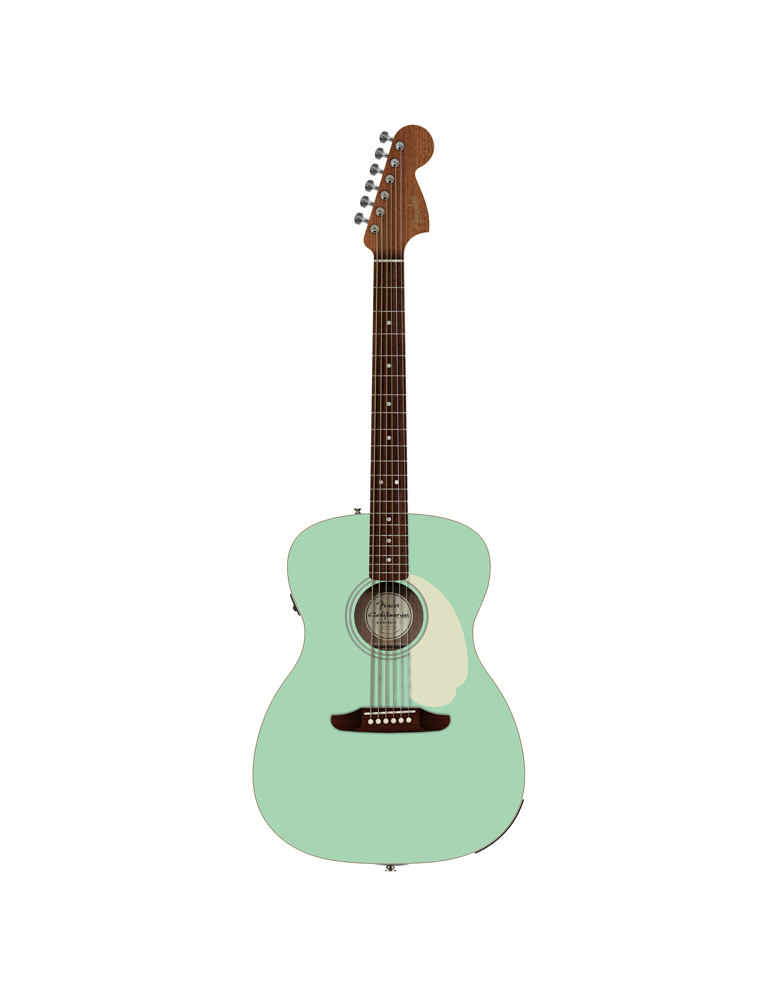 Fender California Standard Monterey E, Spruce Top, Ivory Pickguard, Surf Green