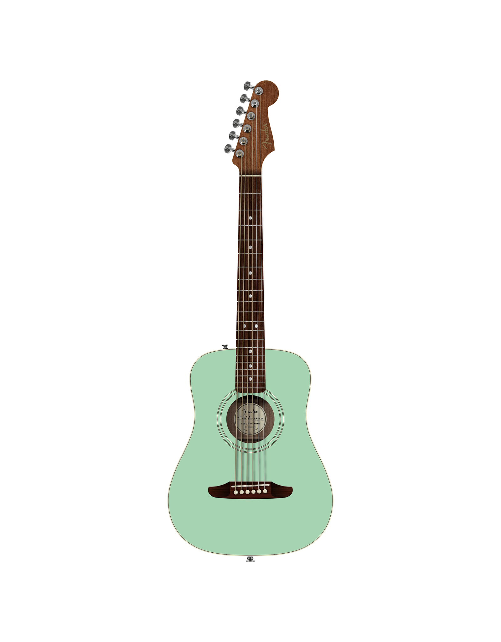 Fender Fender California Standard Redondo Mini with Bag, Spruce Top, Surf Green