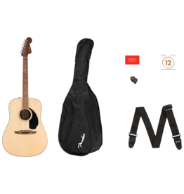 Fender Fender California Standard Redondo Starter Pack, Spruce Top, Black Pickguard, Natural