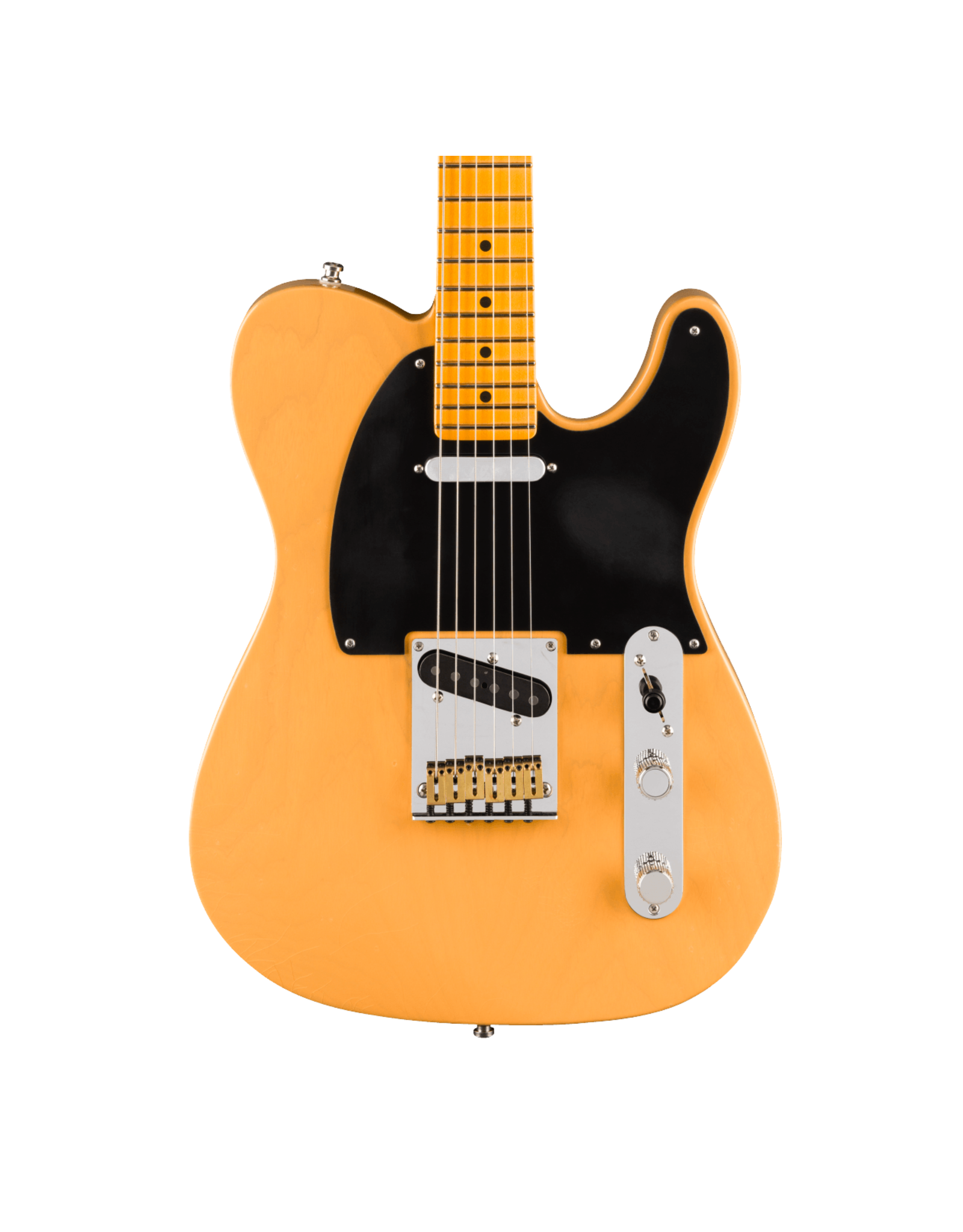 Fender Fender American Ultra Luxe Vintage '50s Telecaster, Maple Fingerboard, Butterscotch Blonde w/ Deluxe Hardshell Case