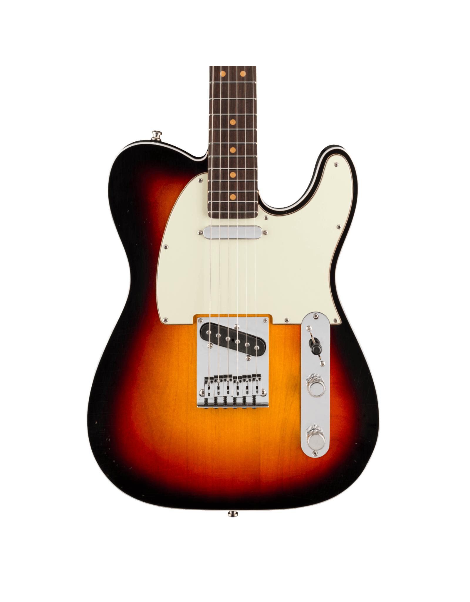 Fender Fender American Ultra Luxe Vintage '60s Telecaster Custom, Rosewood Fingerboard, 3-Color Sunburst w/ Deluxe Hardshell Case