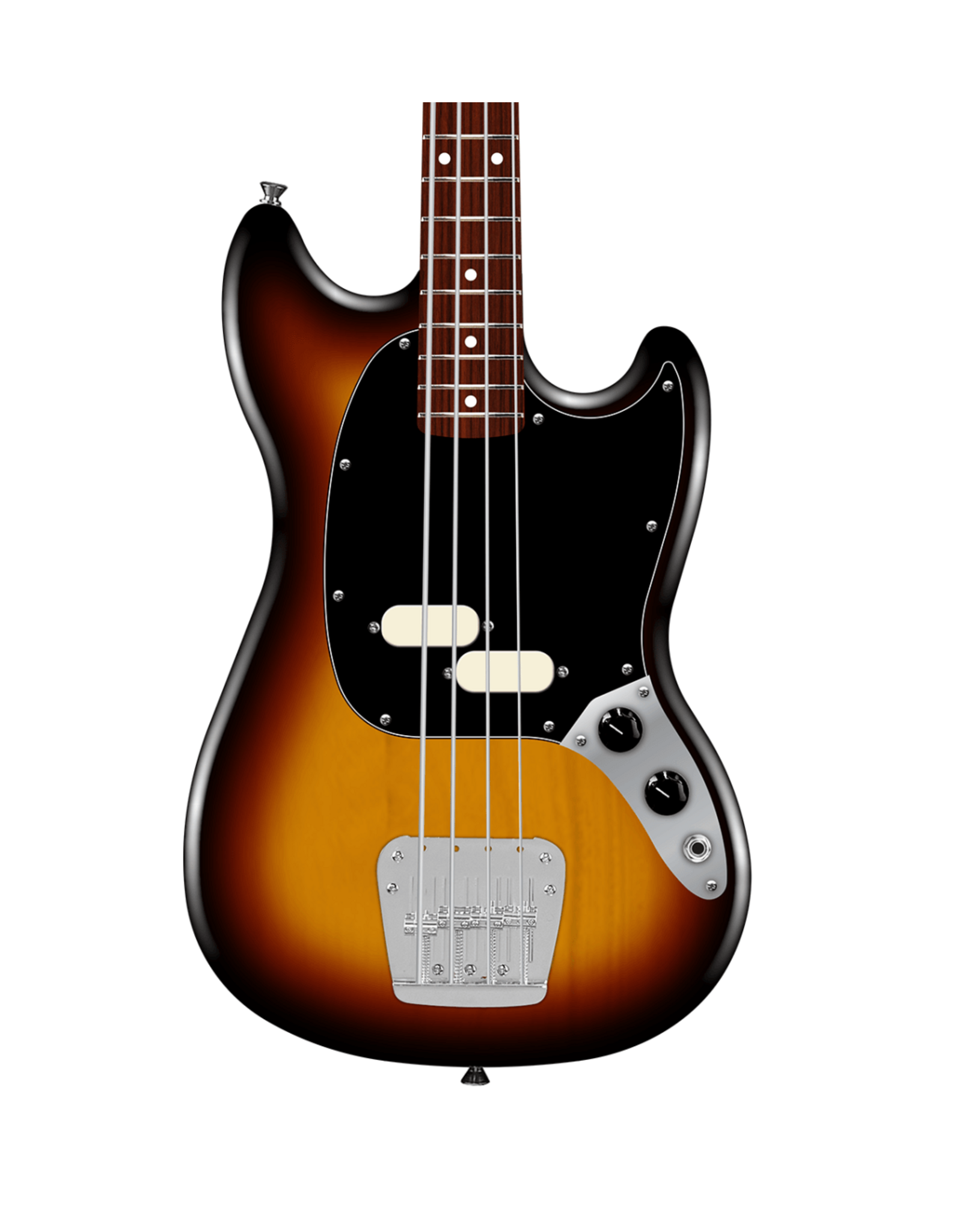 Fender Fender American Professional Classic Mustang Bass, , 3-Color Sunburst, Rosewood Fingerboardw/ Deluxe Gig Bag