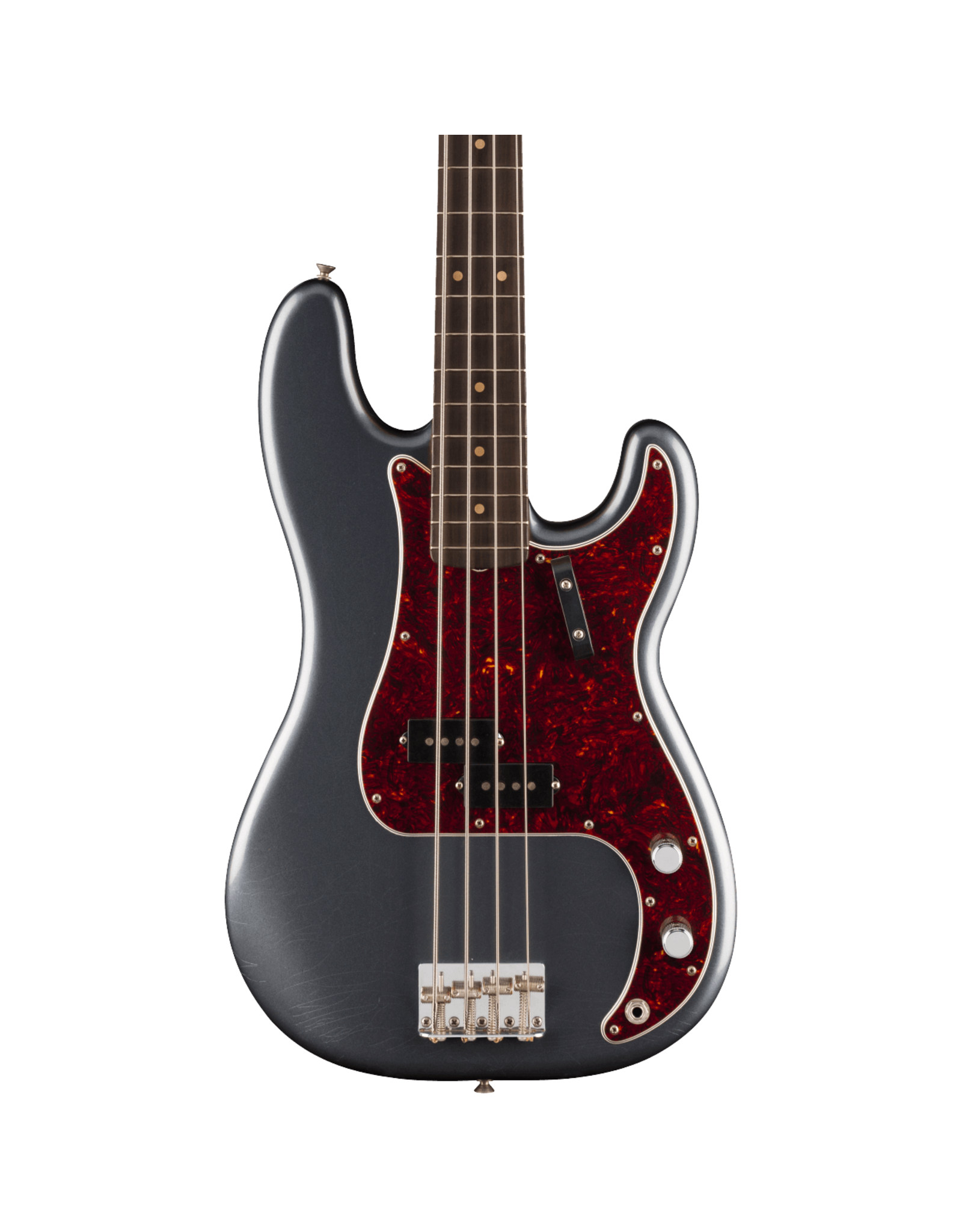 Fender Fender  Vintera II Road Worn '60s Precision Bass, Rosewood Fingerboard, Charcoal Frost Metallic w/ HSC