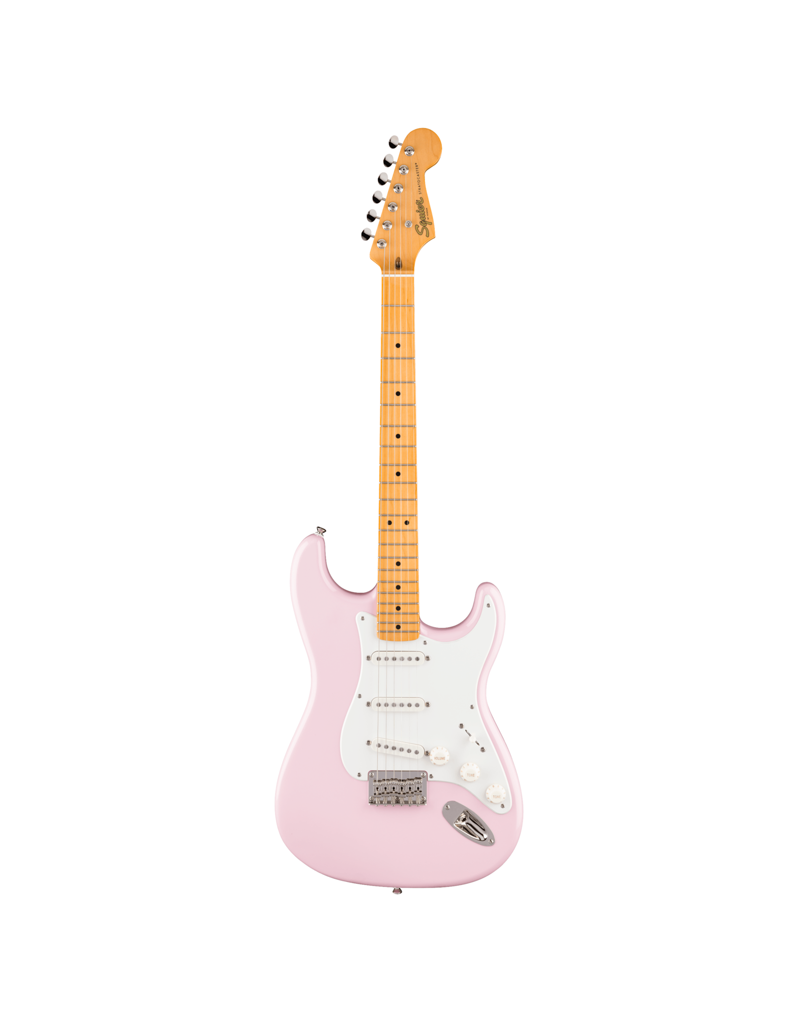 Squier Squier Classic Vibe '50s Stratocaster HT, Maple Fingerboard, Parchment Pickguard, Shell Pink
