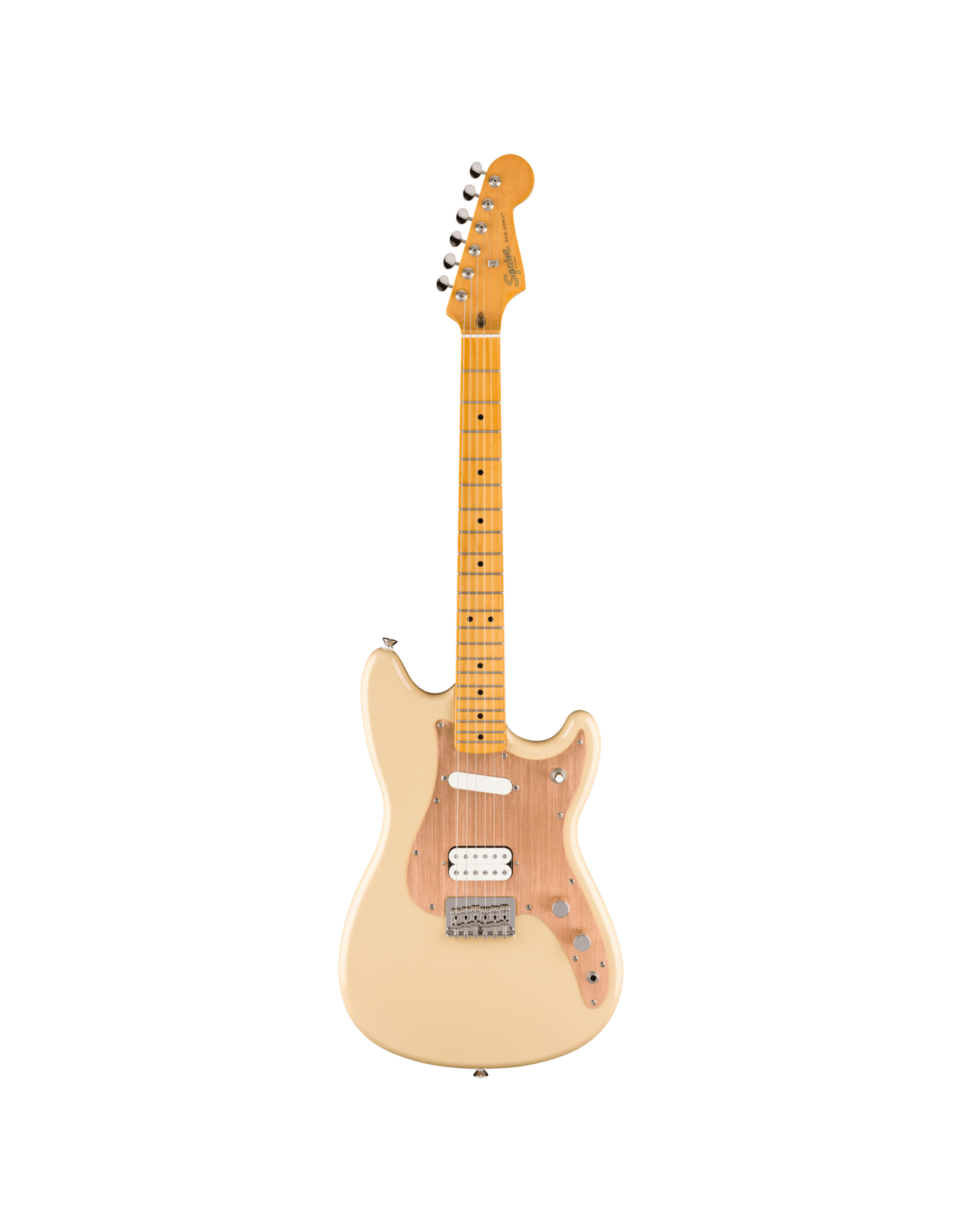 Squier Squier Classic Vibe Duo-Sonic HS, Maple Fingerboard, Gold Anodized Pickguard, Desert Sand