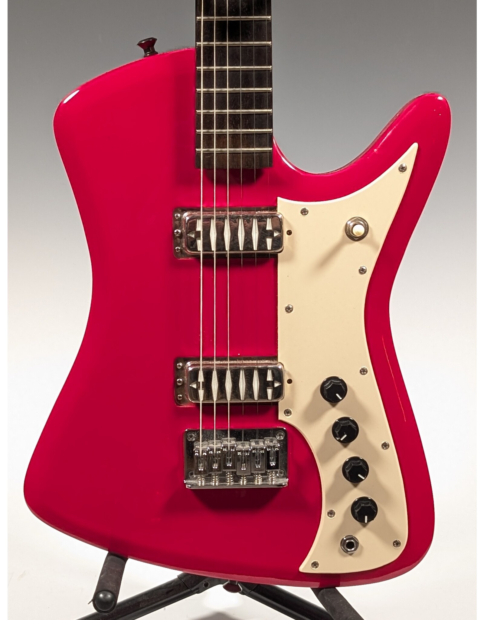 Airline Bighorn Electric Guitar, Red, Used