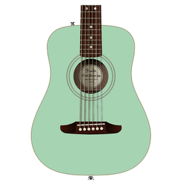 Fender Fender California Standard Redondo Mini with Bag, Spruce Top, Surf Green