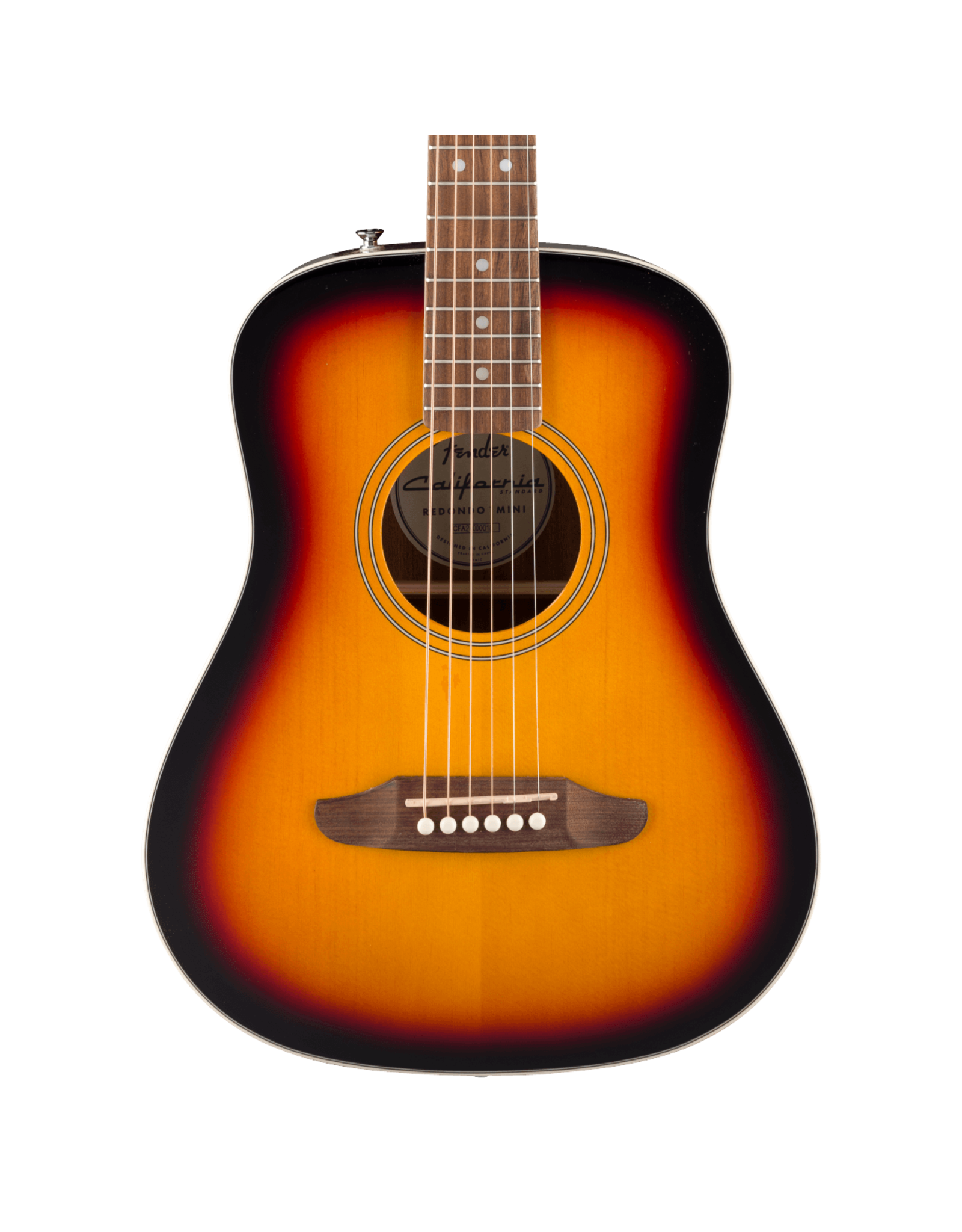 Fender Fender California Standard Redondo Mini with Bag, Spruce Top, 3-Color Sunburst