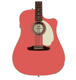 Fender Fender California Standard Redondo CE, Spruce Top, Ivory Pickguard, Fiesta Red