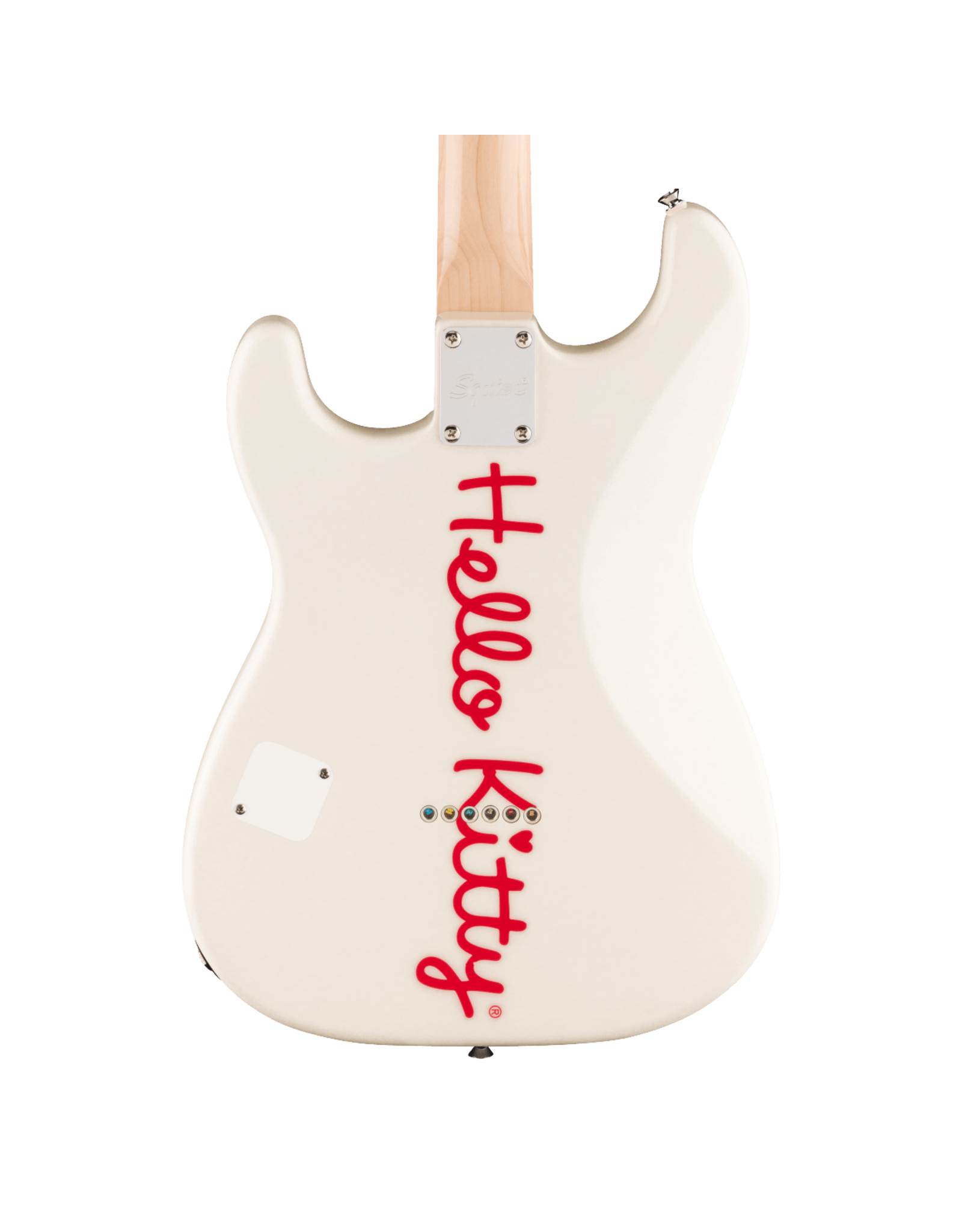 Squier Fender x Hello Kitty White Stratocaster w/ Deluxe Hello Kitty Gig Bag