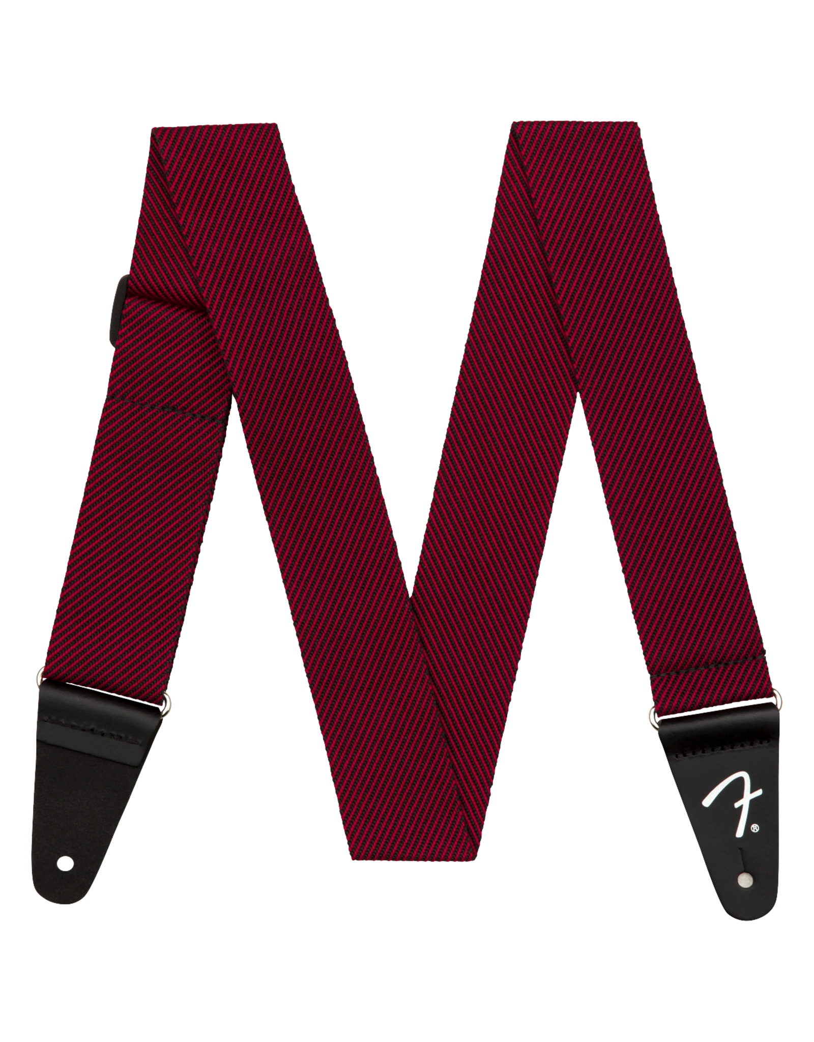 Fender Fender Modern Tweed Strap, Black/Red 2"