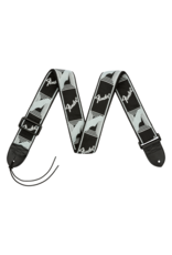 Fender Fender Monogrammed Strap, Black/Light Grey/Dark Grey, 2"