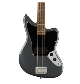 Squier Squier Affinity Series Jaguar Bass H, Black Pickguard, Charcoal Frost Metallic