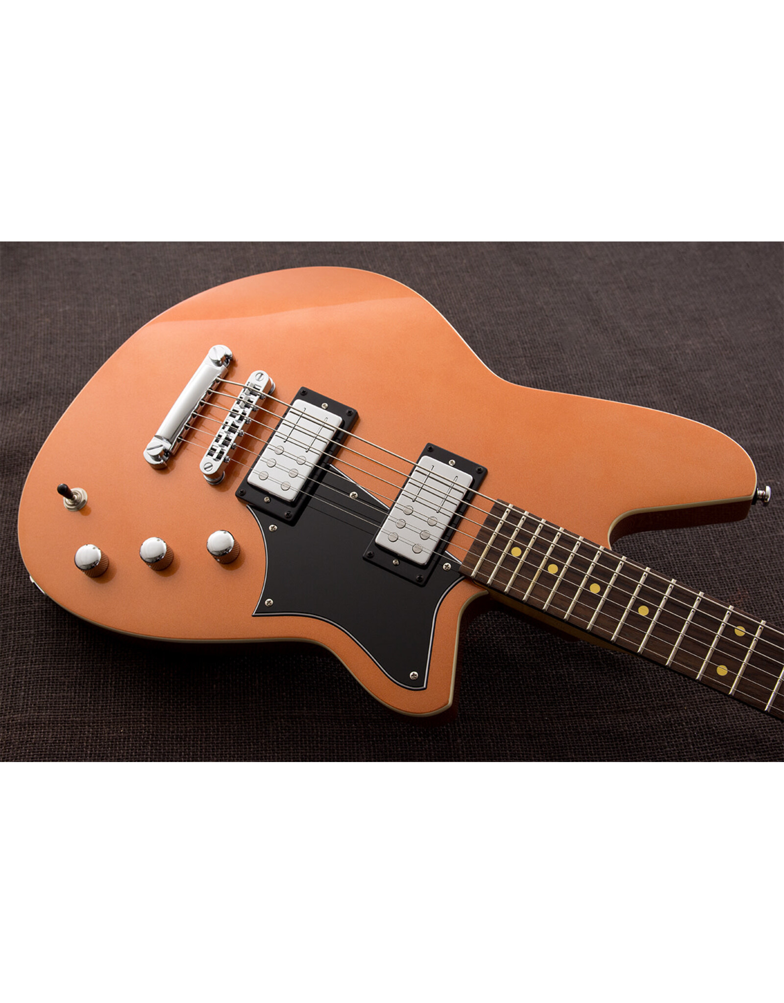 Reverend Reverend Descent RA Baritone Electric Guitar, Metallic Copper Fire, Twin House Music Exclusive