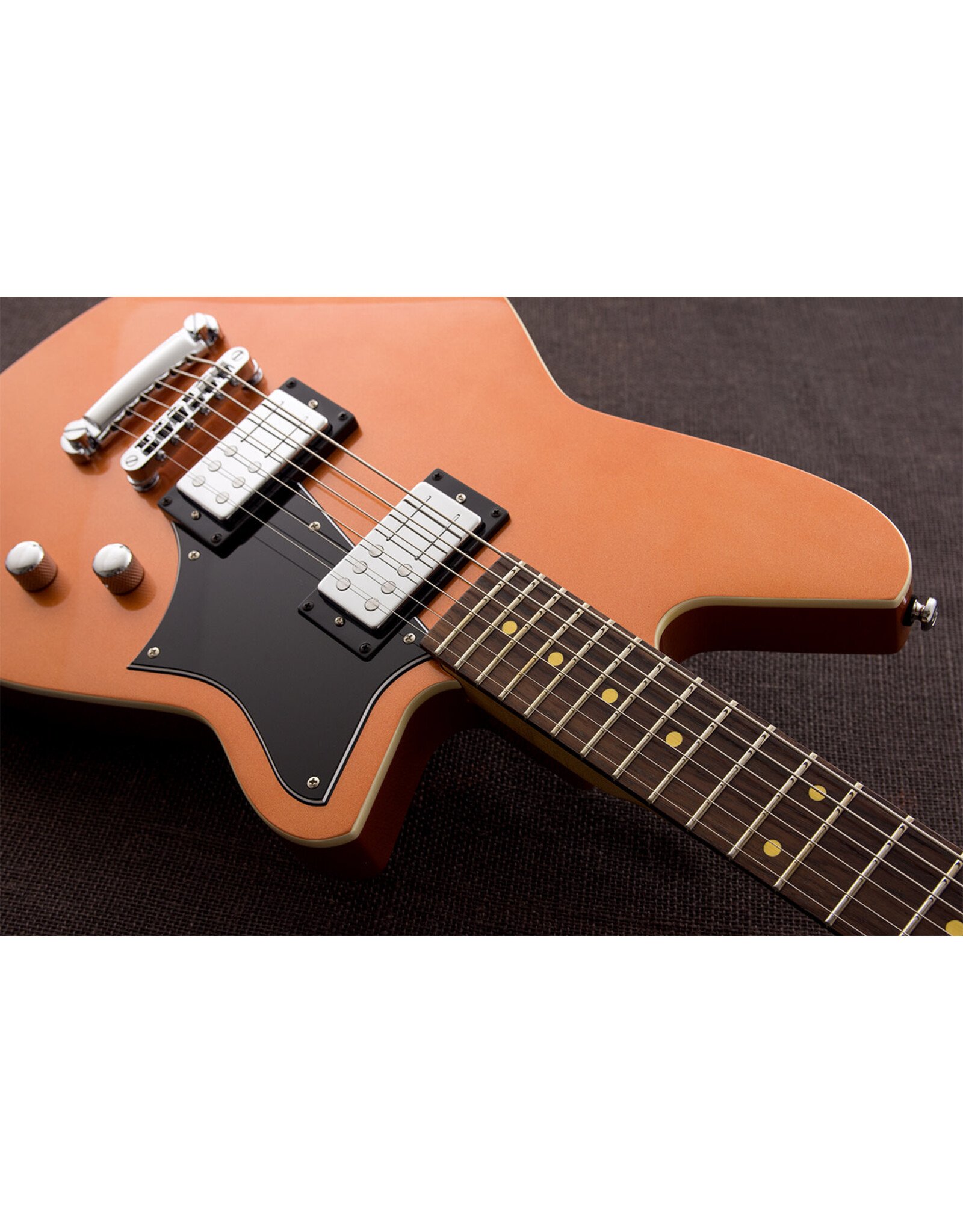 Reverend Reverend Descent RA Baritone Electric Guitar, Metallic Copper Fire, Twin House Music Exclusive