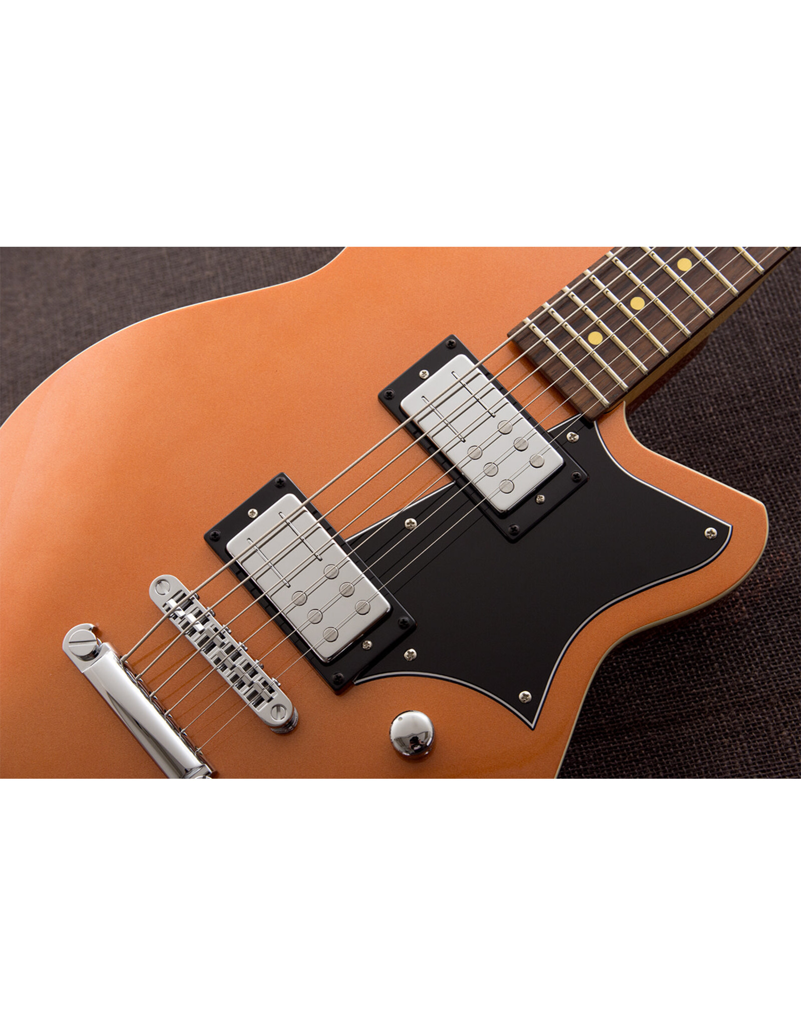 Reverend Reverend Descent RA Baritone Electric Guitar, Metallic Copper Fire, Twin House Music Exclusive