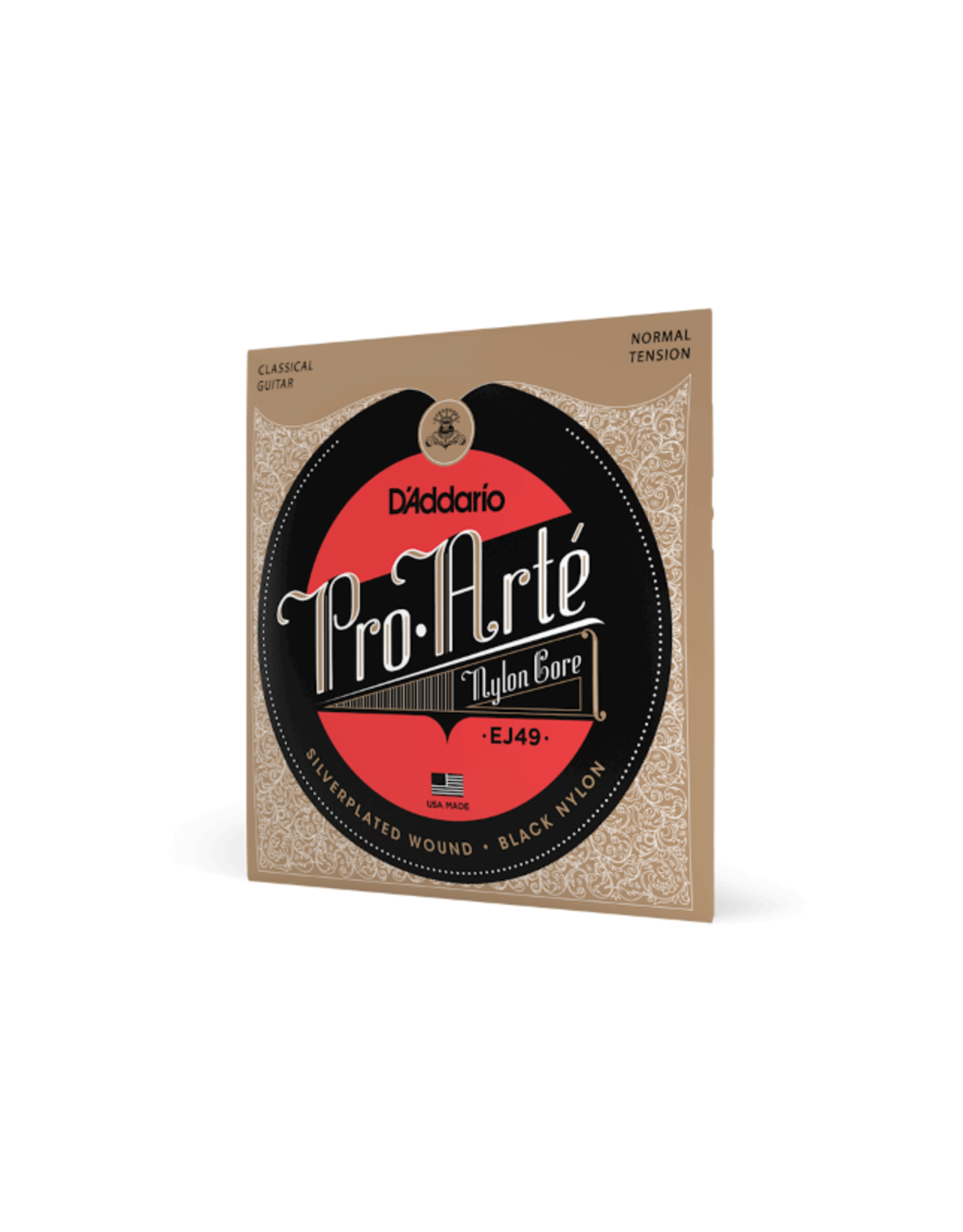 D'Addario D'addario Normal Tension, Pro-Arté Black Nylon Classical Guitar Strings