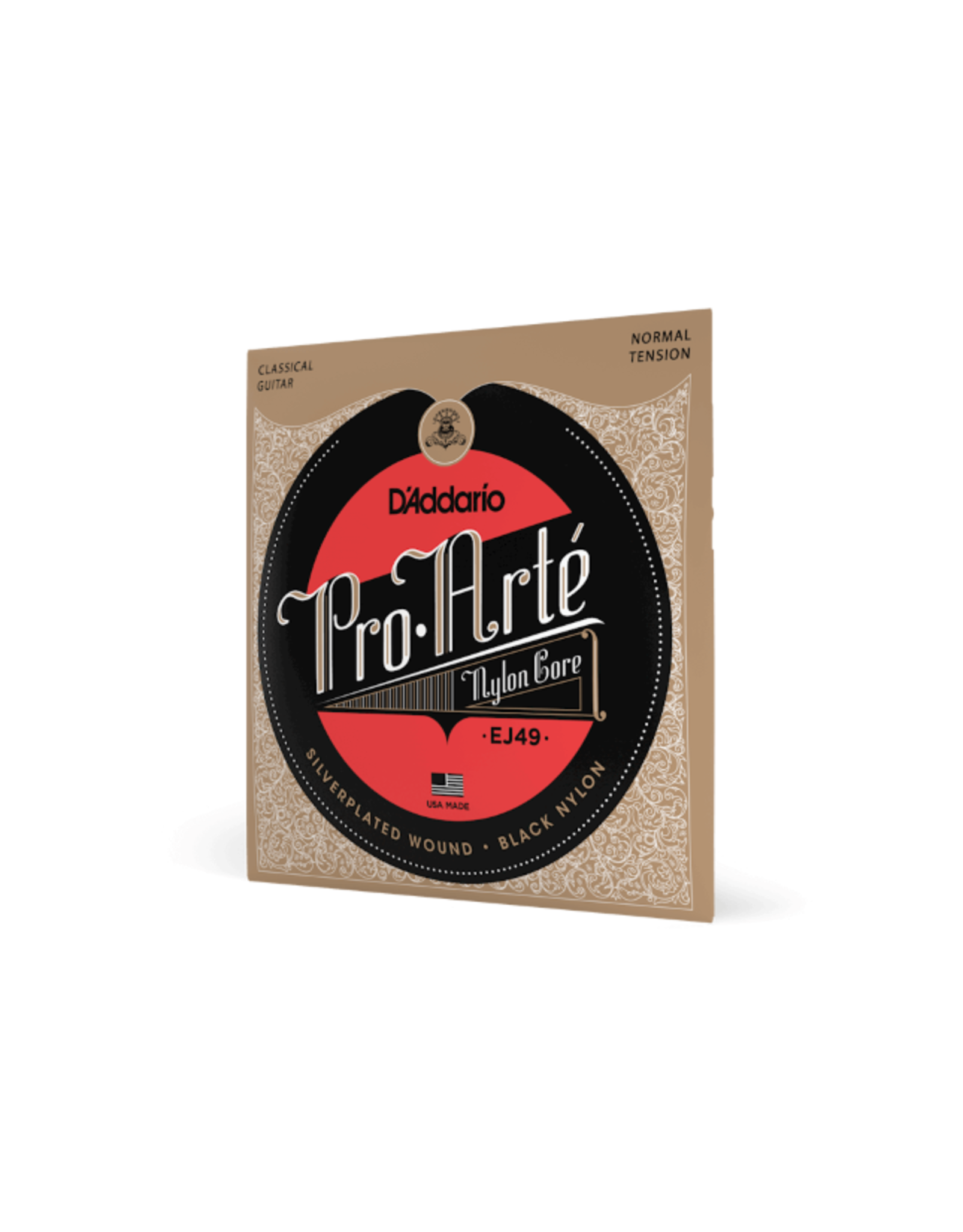 D'Addario D'addario Normal Tension, Pro-Arté Black Nylon Classical Guitar Strings