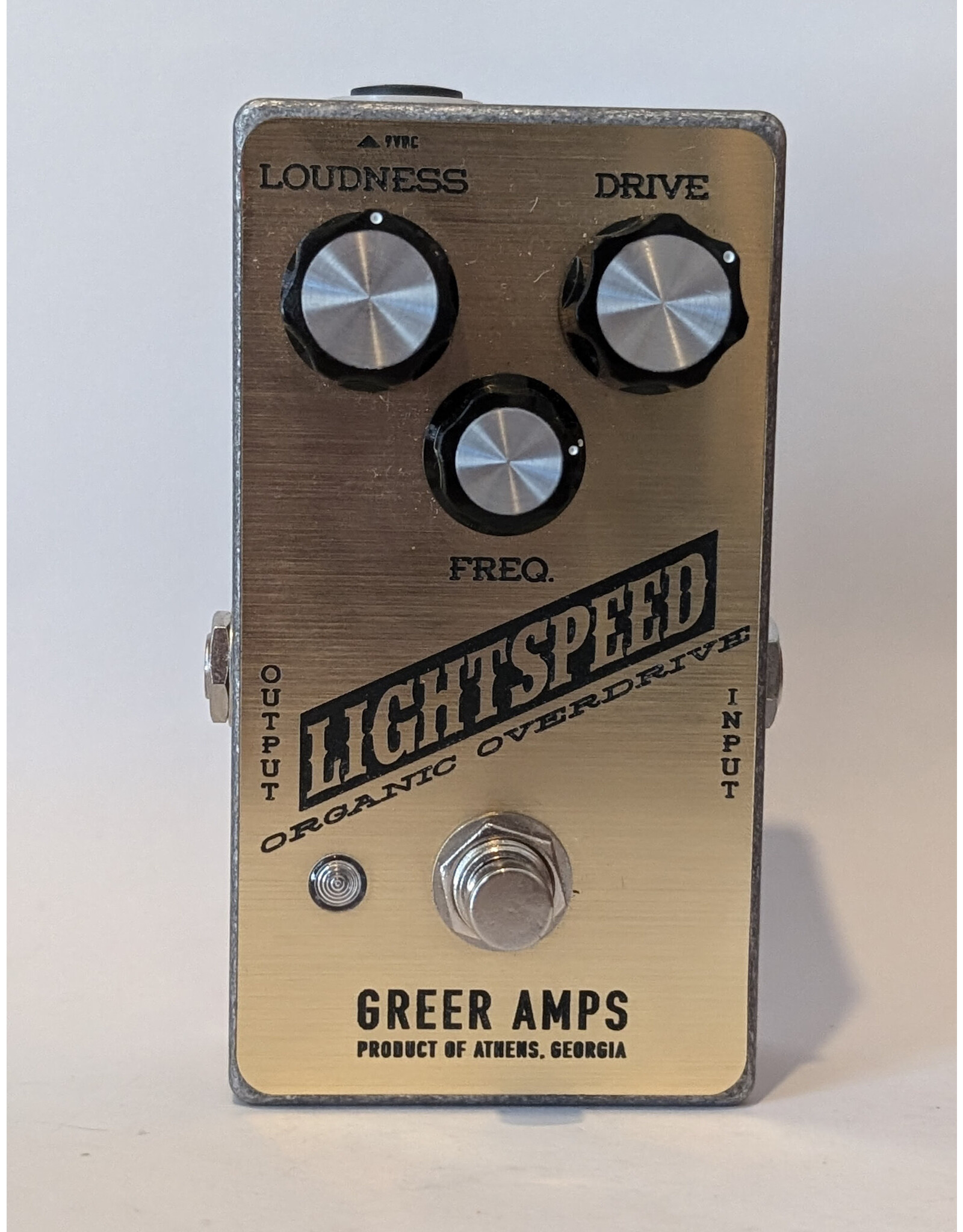 Greer Amplification Greer Lightspeed Organic Overdrive, Brushed Gold and Black w/ Box, Used