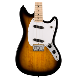 Squier Squier Sonic® Mustang®, Maple Fingerboard, White Pickguard, 2-Color Sunburst