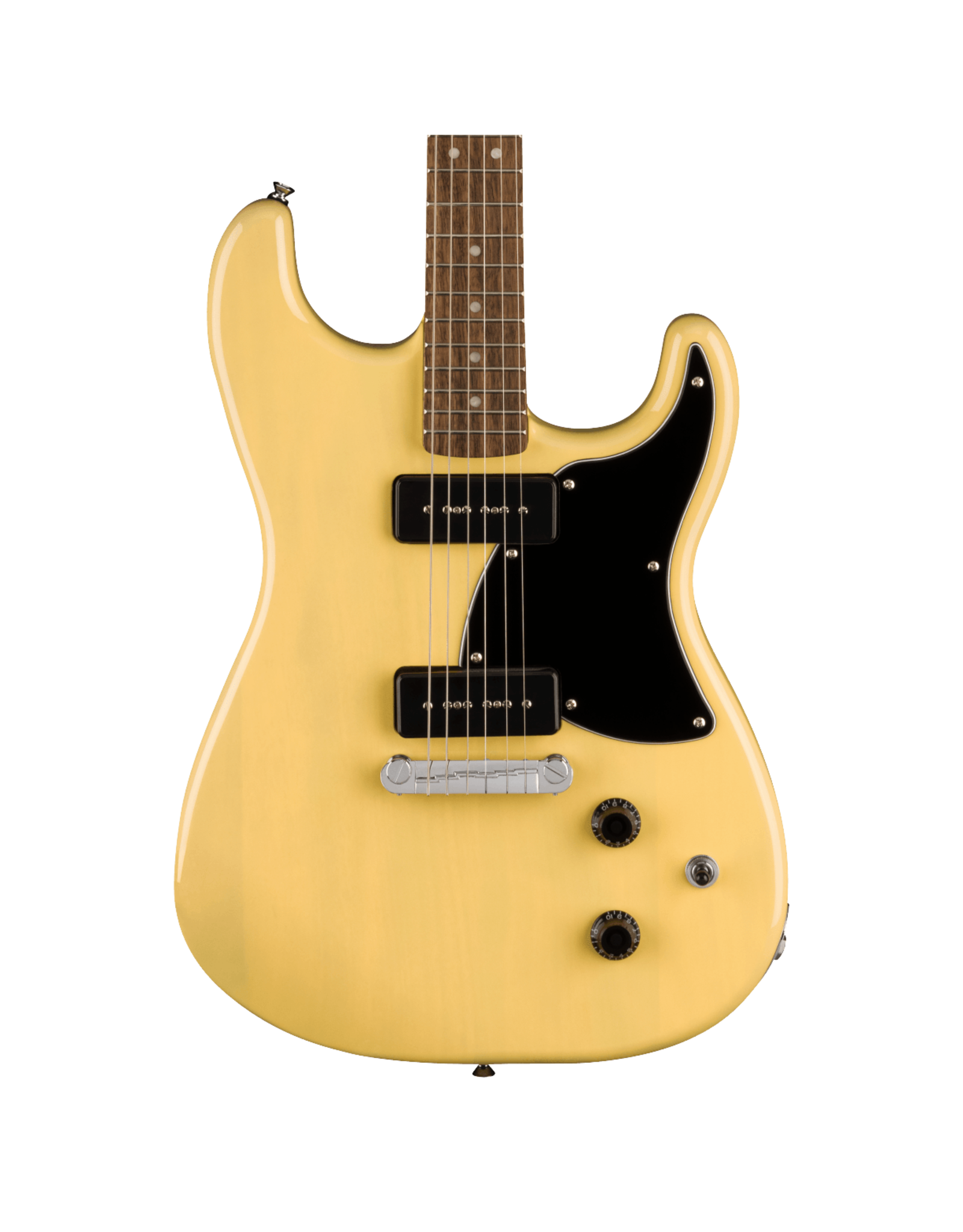 Squier Squier Paranormal Strat-O-Sonic, Black Pickguard, Vintage Blonde