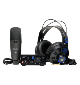 Presonus Presonus AudioBox GO Creator Bundle with USB-C Interface, M7 Mic and HD7 Headphones, Black