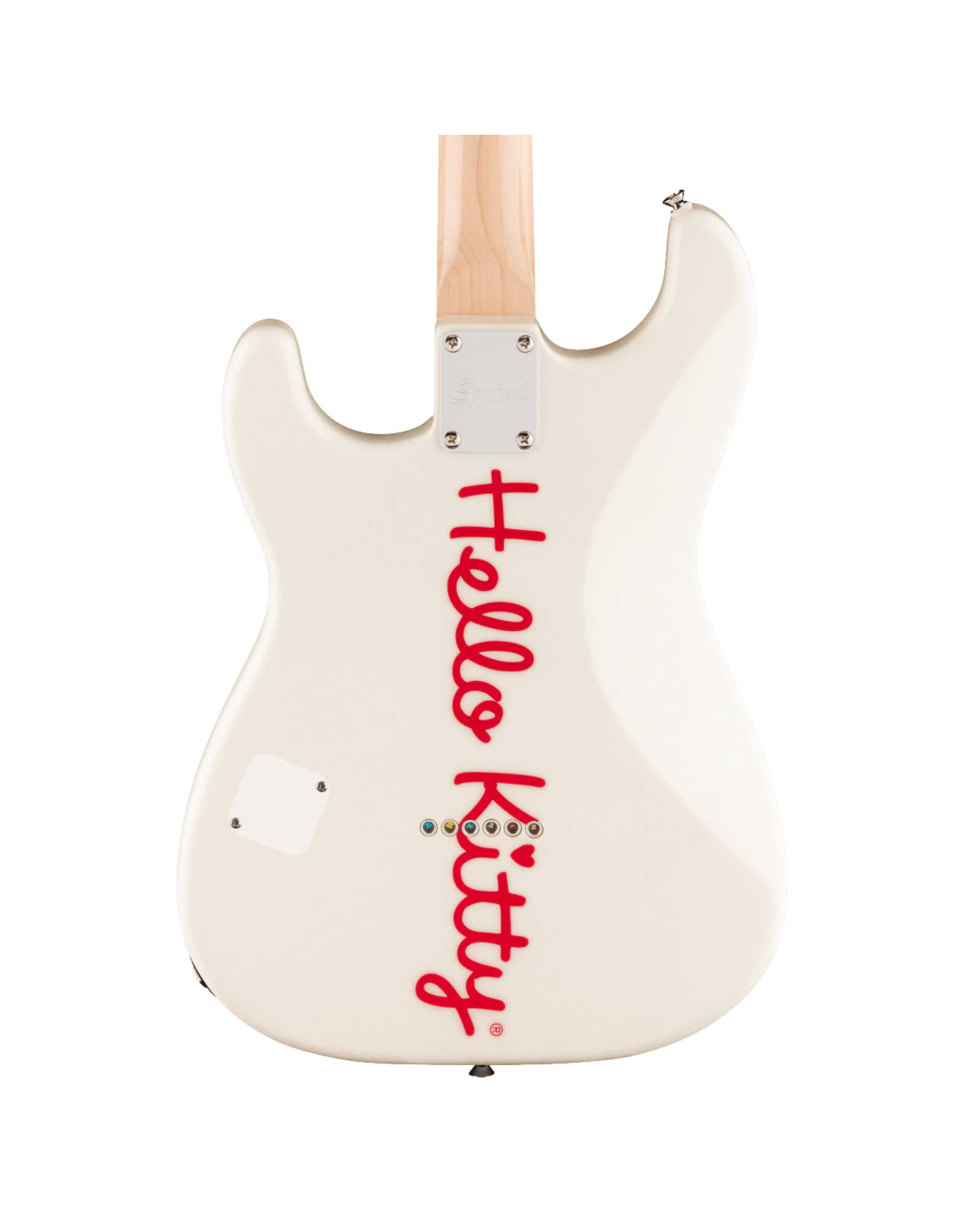 Squier Fender x Hello Kitty White Stratocaster w/ Deluxe Hello Kitty Gig Bag