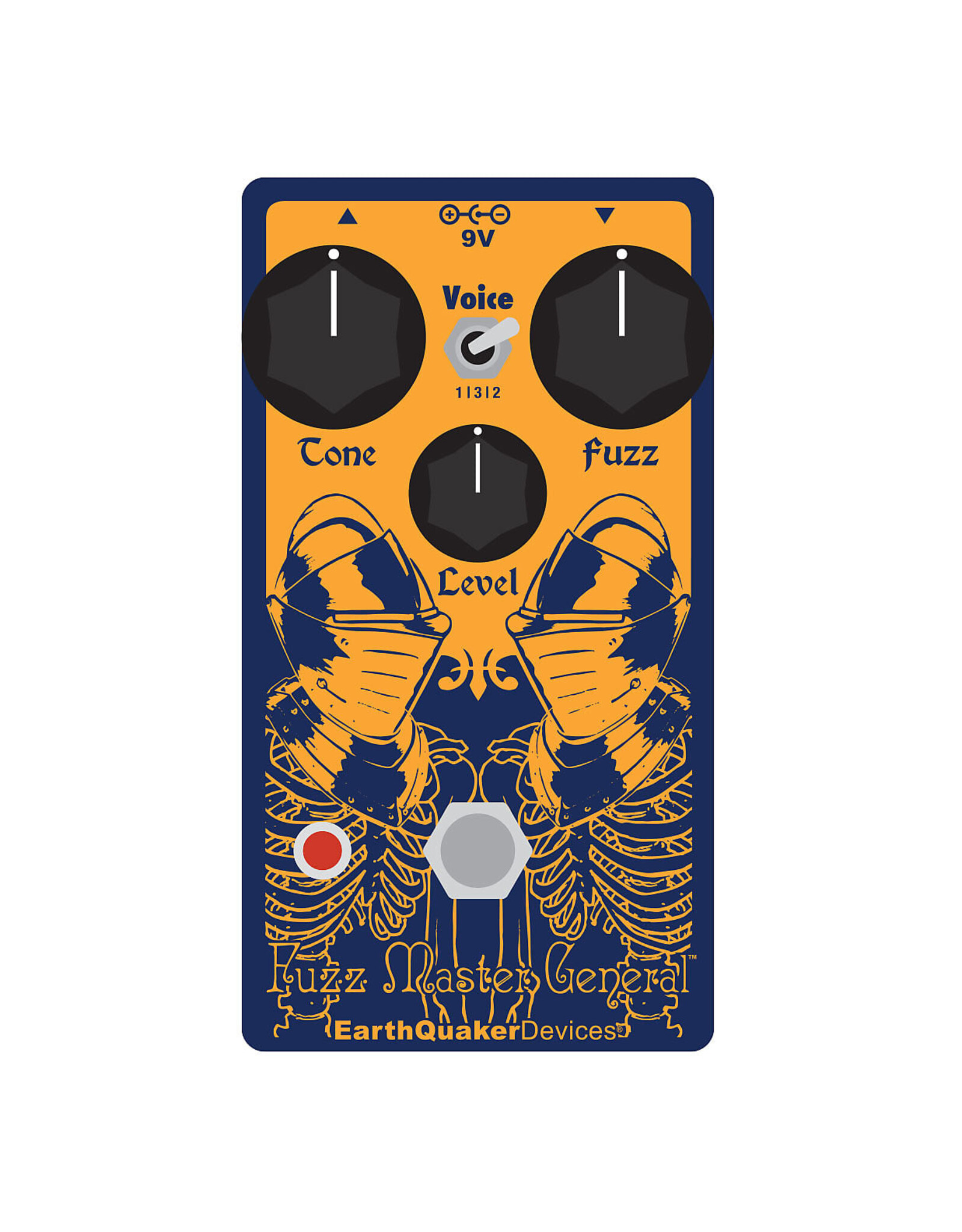 EarthQuaker Devices Earthquaker Devices Fuzz Master General Legacy Reissue, V2 Orange/Skeleton, Brick & Mortar Special