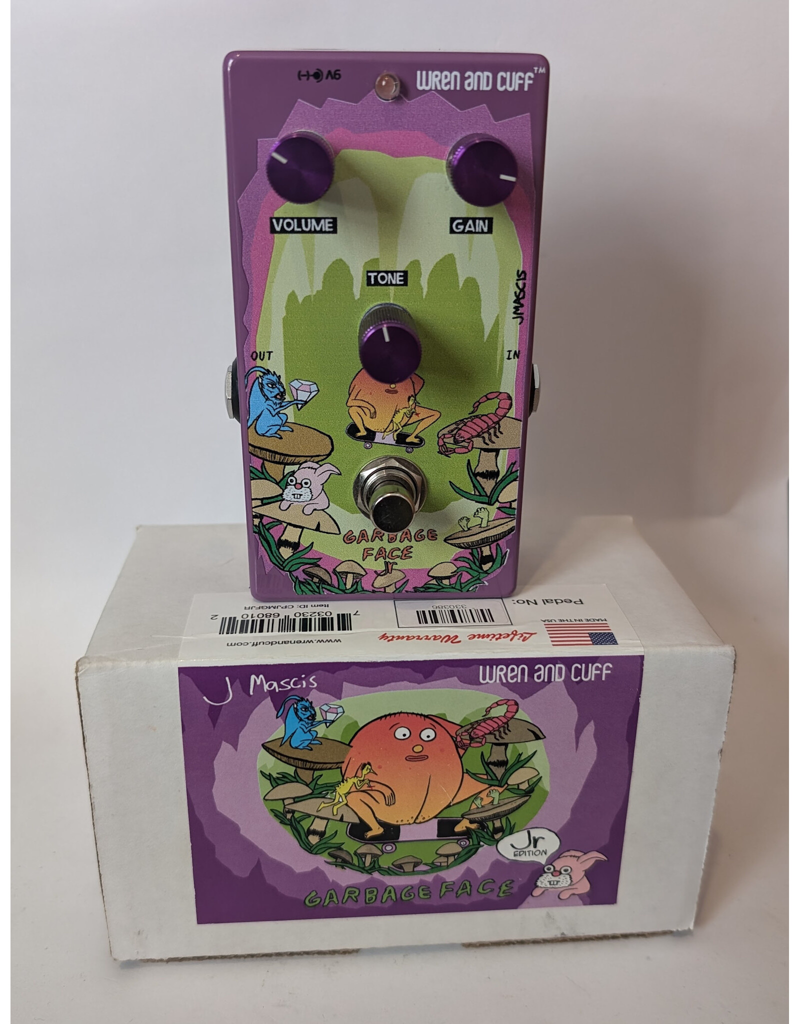 Wren and Cuff J. Masics Garbage Face JR Fuzz w/ Box, Used