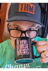 Twin House Music Twin House Music Coffee Mug, 11 oz, Raised Print, Black