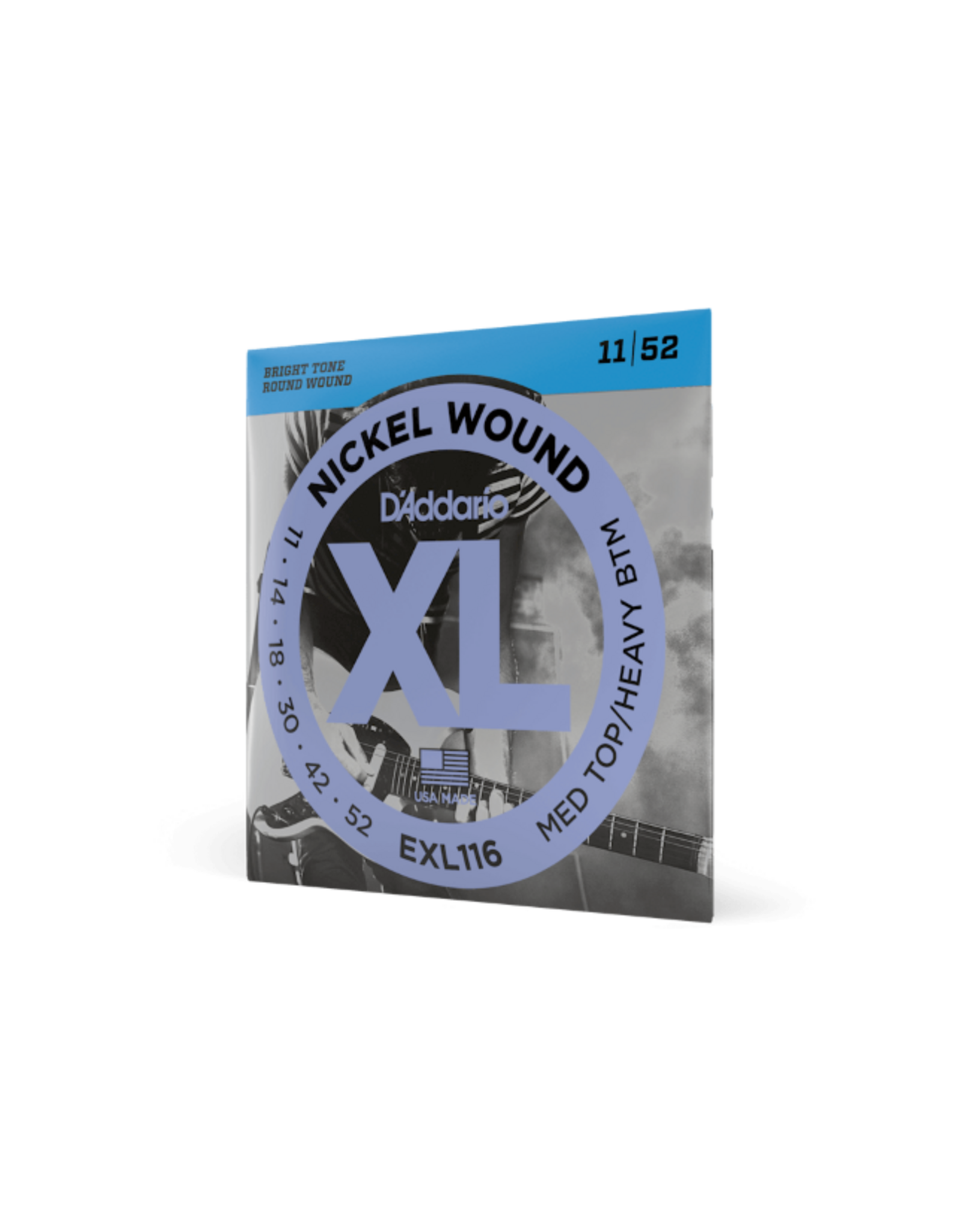 D'Addario D'addario 11-52 Medium Top/Heavy Bottom, XL Nickel Electric Guitar Strings