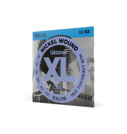 D'Addario D'addario 11-52 Medium Top/Heavy Bottom, XL Nickel Electric Guitar Strings