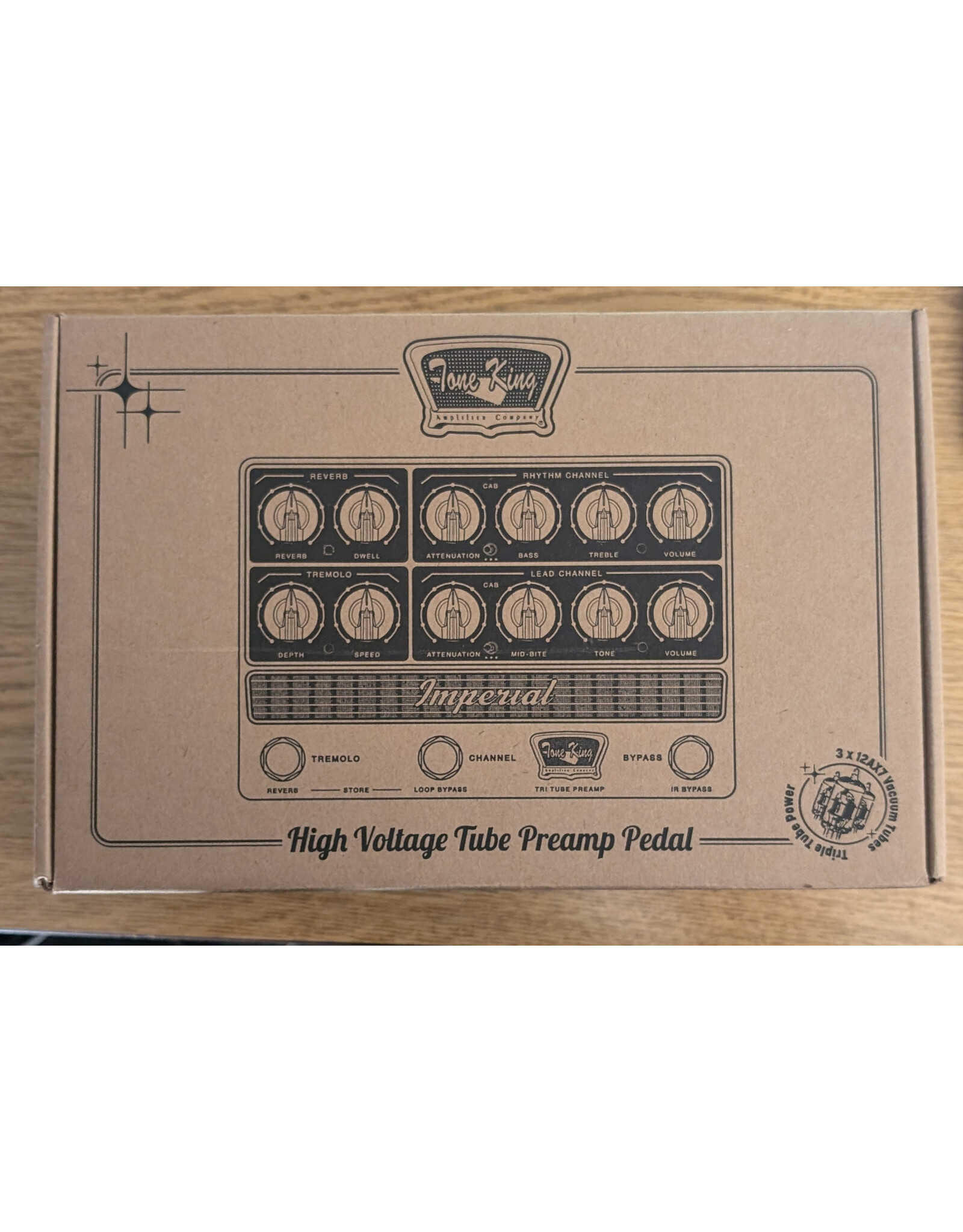 Tone King Tone King Imperial Tri-Tube Preamp Pedal w/ Box and Power Supply, Used