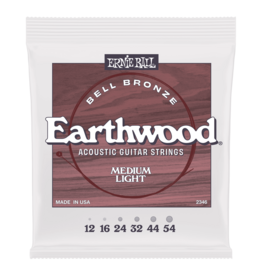 Ernie Ball Ernie Ball Medium Light Earthwood Bell Bronze Acoustic Guitar Strings 12-54