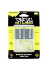 Ernie Ball Ernie Ball USB-C Rechargeable 9v Battery by Paleblue - 2-pack
