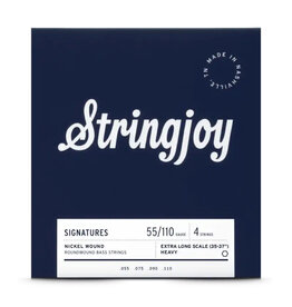 Stringjoy Stringjoy Heavy Gauge (55-110) 4 String Extra Long Scale Nickel Wound Bass Guitar Strings