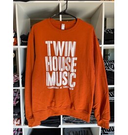 Twin House Music Twin House Music 2025 Logo Raglan Sweatshirt, Texas Orange
