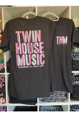 Twin House Music Twin House Music 2025 Logo Black T-shirt, Front/Back Print