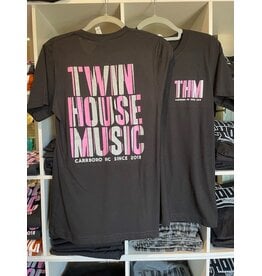 Twin House Music Twin House Music 2025 Logo Black T-shirt, Front/Back Print