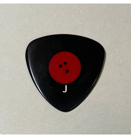 Dr. Herringbone Dr. Herringbone The Kingpin Vulcanite Pick, Jumbo Rounder 1.5mm