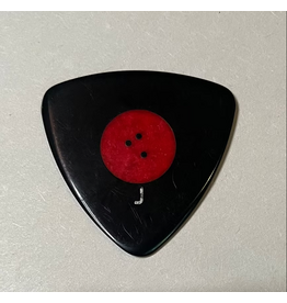 Dr. Herringbone Dr. Herringbone The Kingpin Vulcanite Pick, Medium Triangle 1.14mm