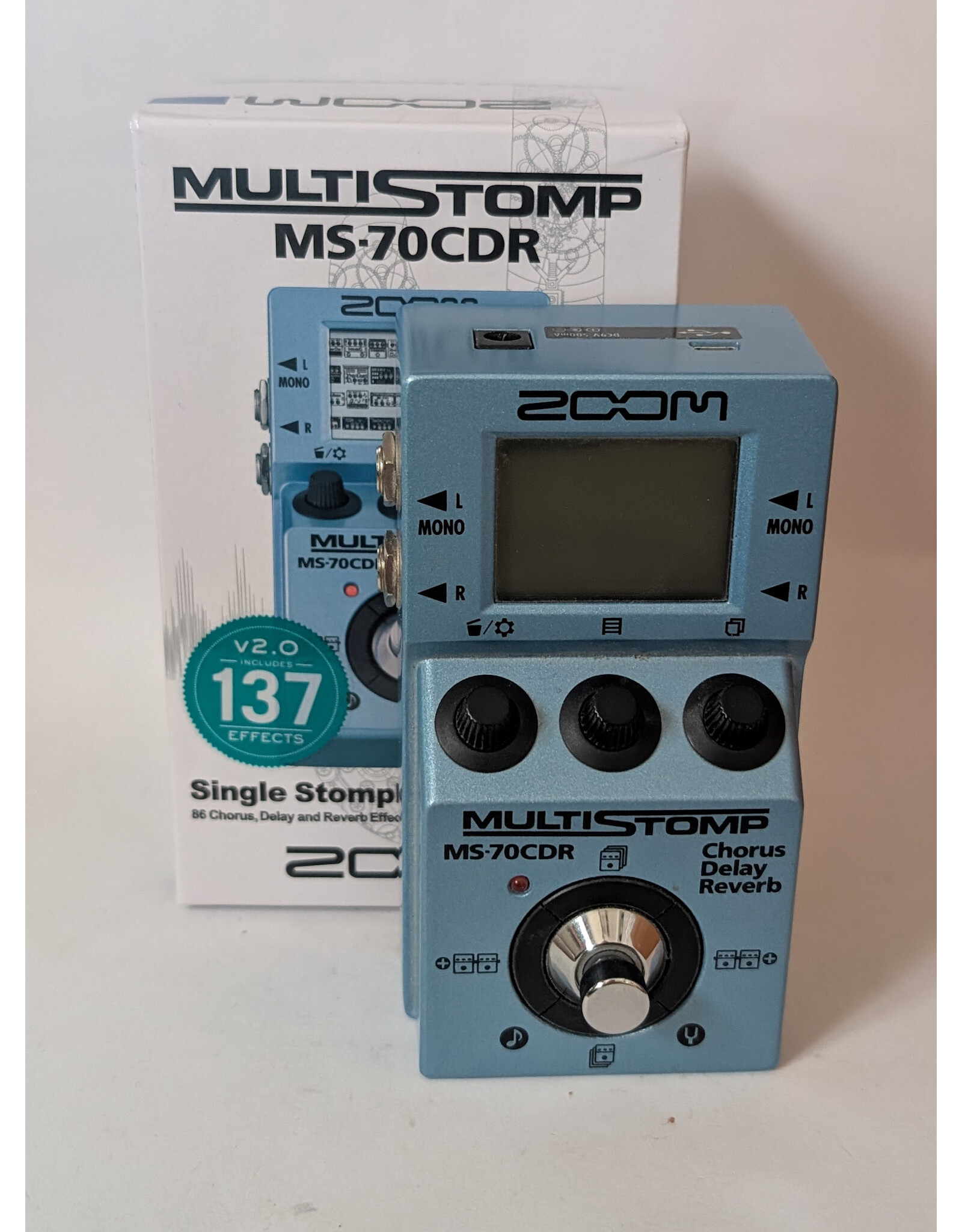 Zoom MS-70CDR Chorus/Delay/Reverb Multistomp w/ Box, Used