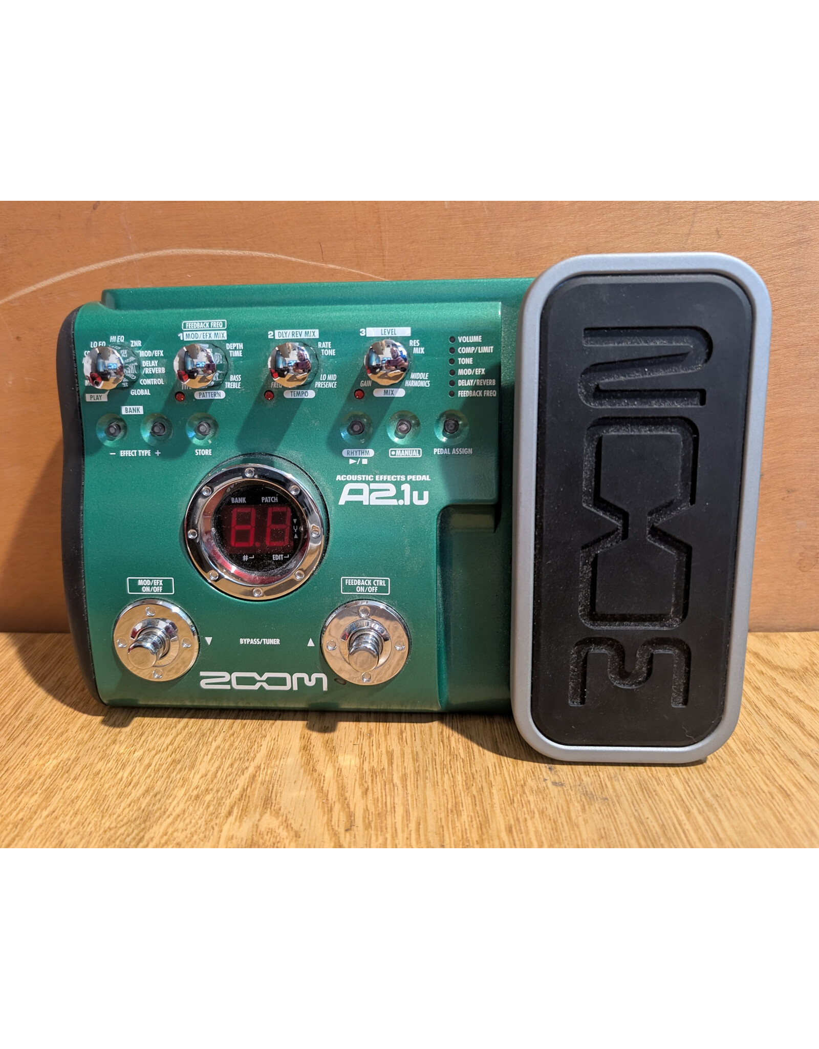Zoom A2.1U Acoustic Effects Pedal w/ Box and Power Supply, Used