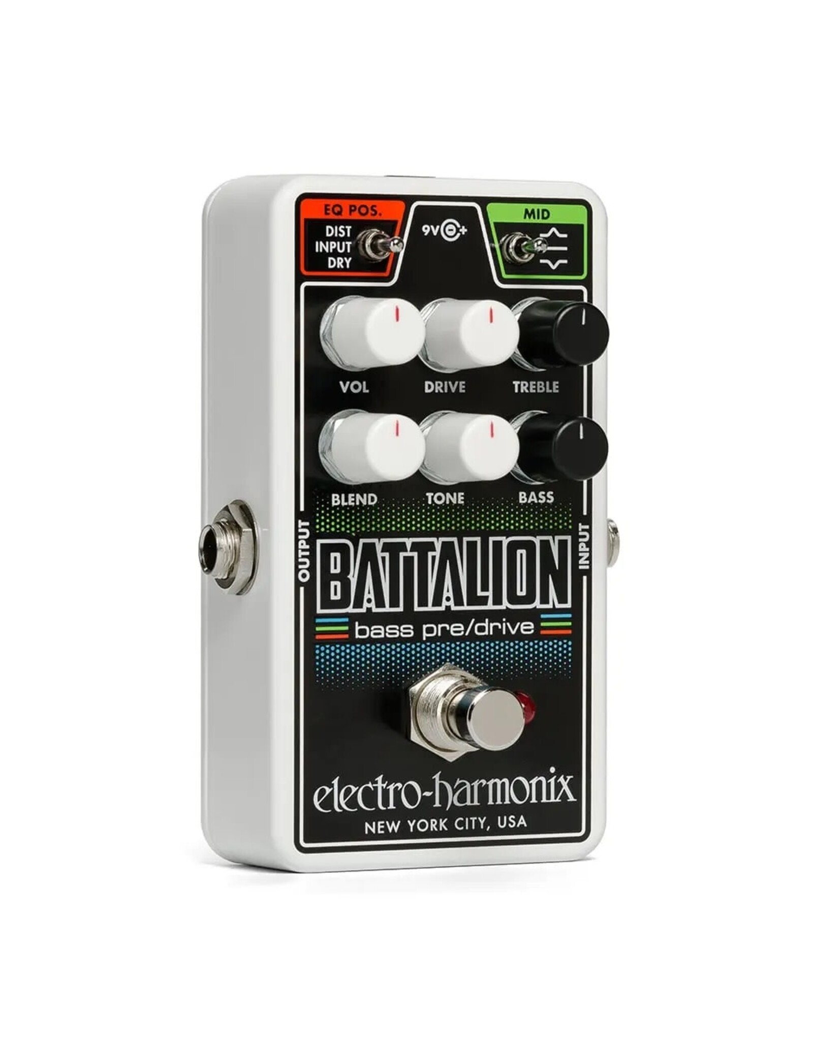 Electro-Harmonix Electro-Harmonix Battalion Nano Bass Preamp Overdrive Pedal w/ Power Supply