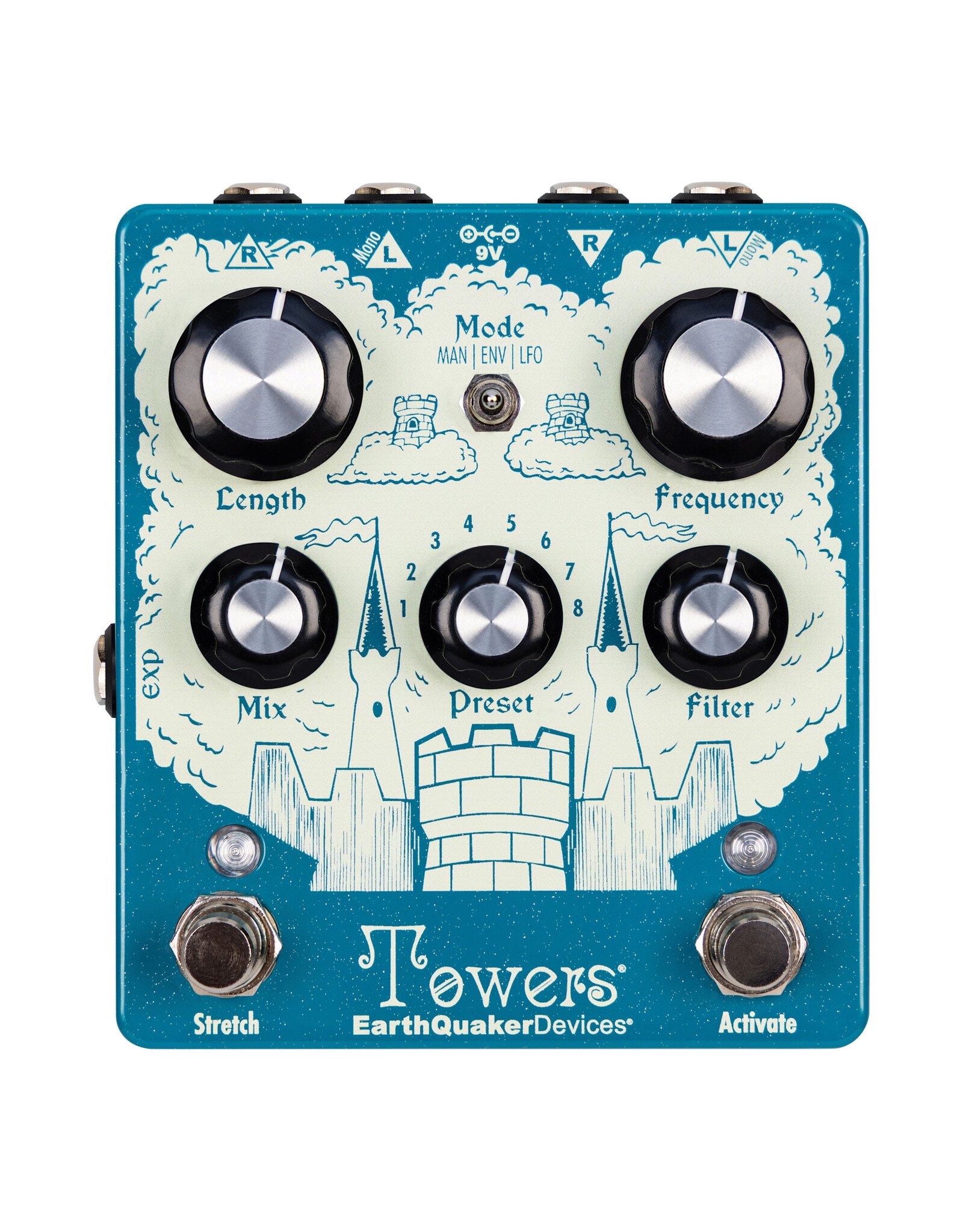 EarthQuaker Devices Earthquaker Devices Towers Soundscape Generator, Stereo Reverberant Filter