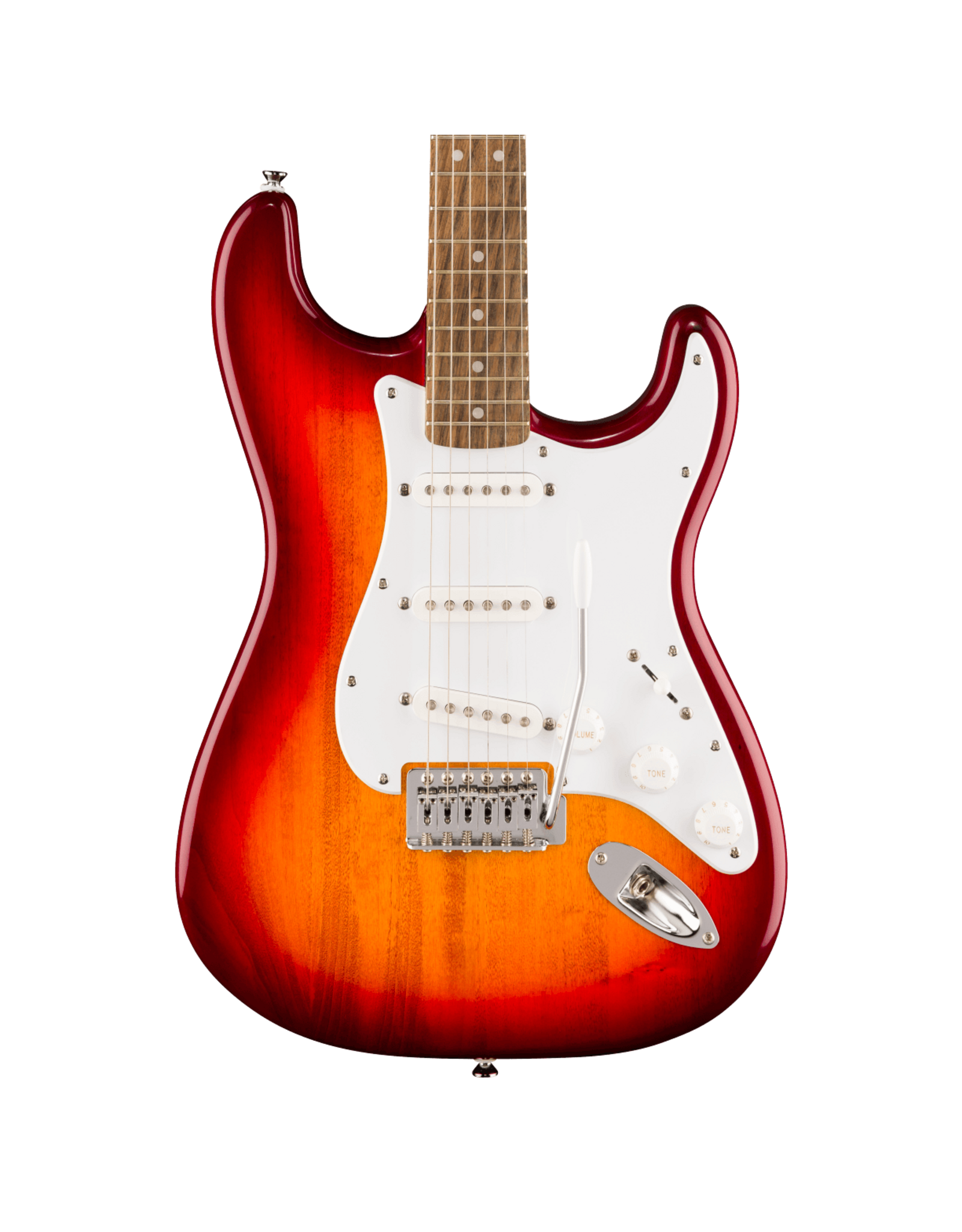 Squier Squier Sonic Stratocaster, Laurel Fingerboard, White Pickguard, Sienna Sunburst