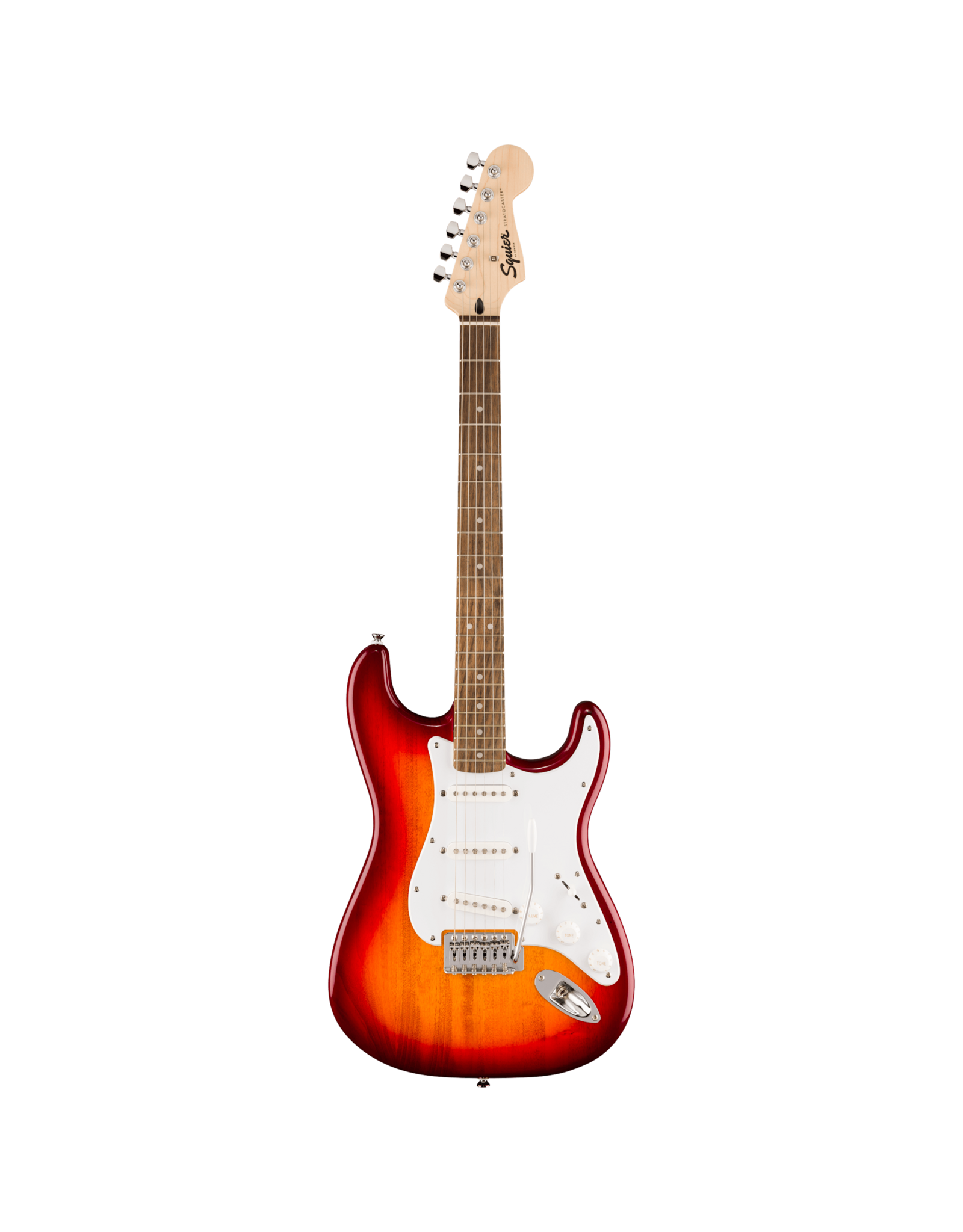 Squier Squier Sonic Stratocaster, Laurel Fingerboard, White Pickguard, Sienna Sunburst