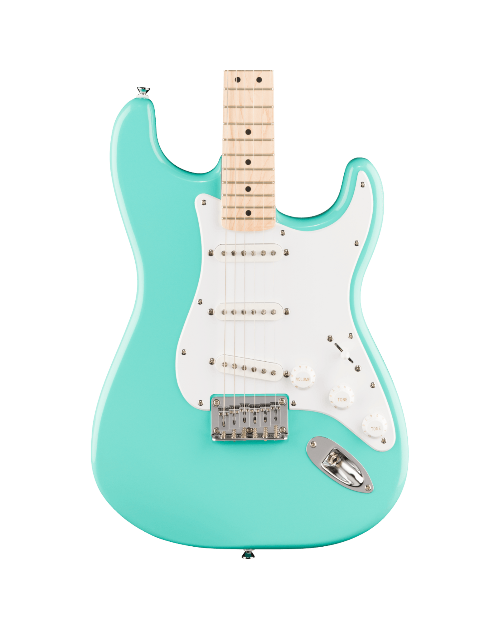 Squier Squier Sonic Stratocaster HT, Maple Fingerboard, White Pickguard, Sea Foam Green