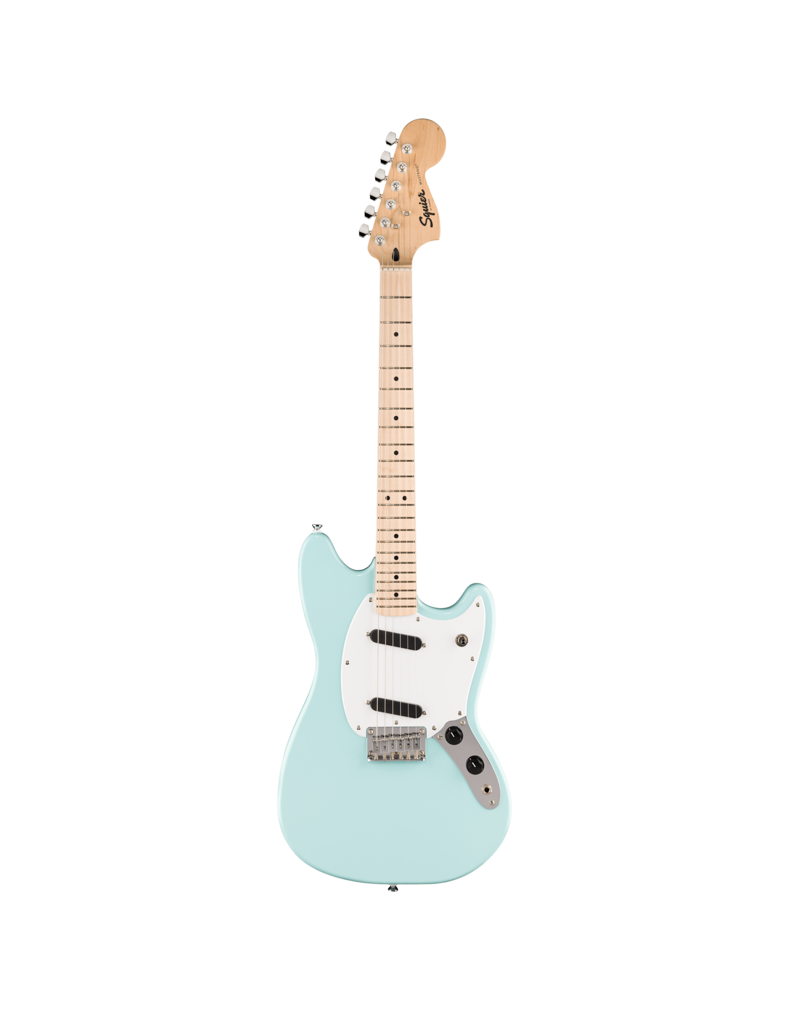 Squier Squier Sonic Mustang, Maple Fingerboard, White Pickguard, Daphne Blue
